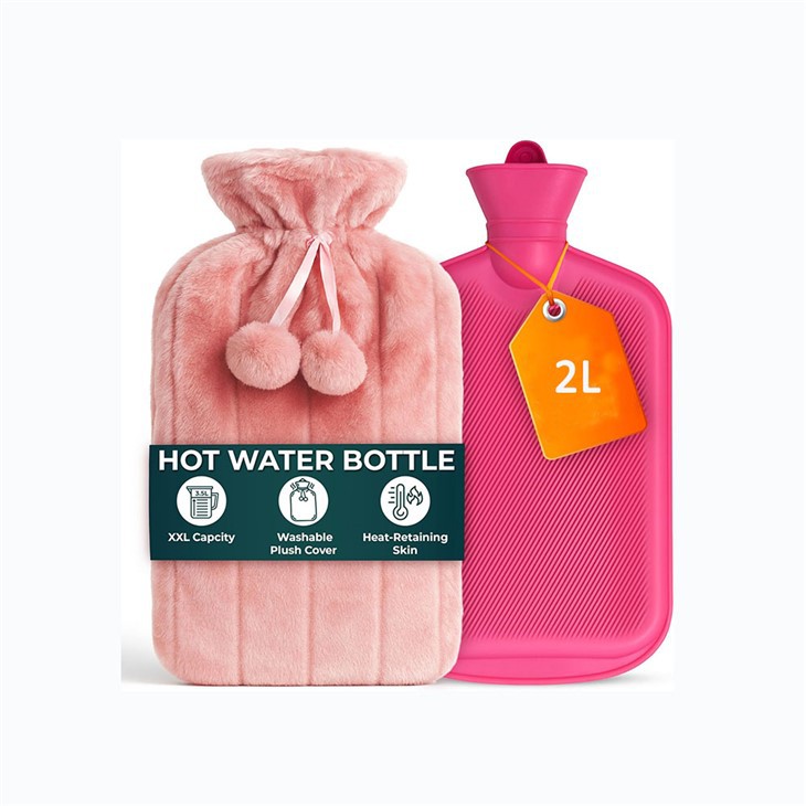 اضافی بڑی گرم پانی کی بوتل کور کے ساتھ